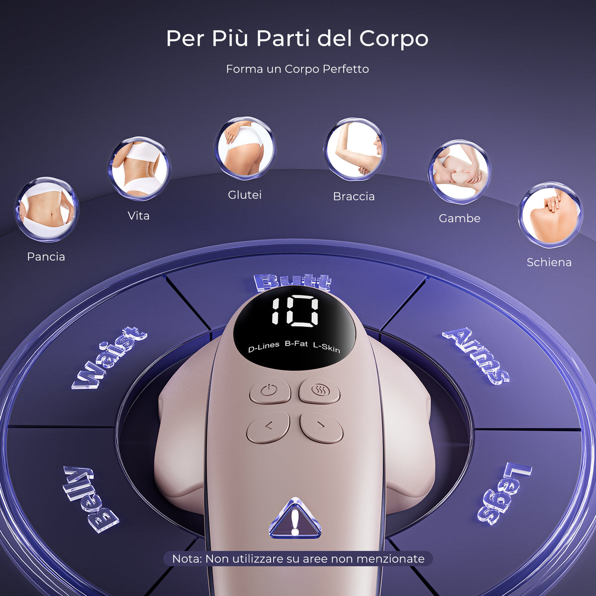 Massaggiatore Anticellulite Professionale, Efficacia Clinicamente Testata, Massaggiatore Anticellulite Elettrico per Uomini e Donne per Massaggio Vita, Addome, Glutei, Braccia, Gambe e Schiena