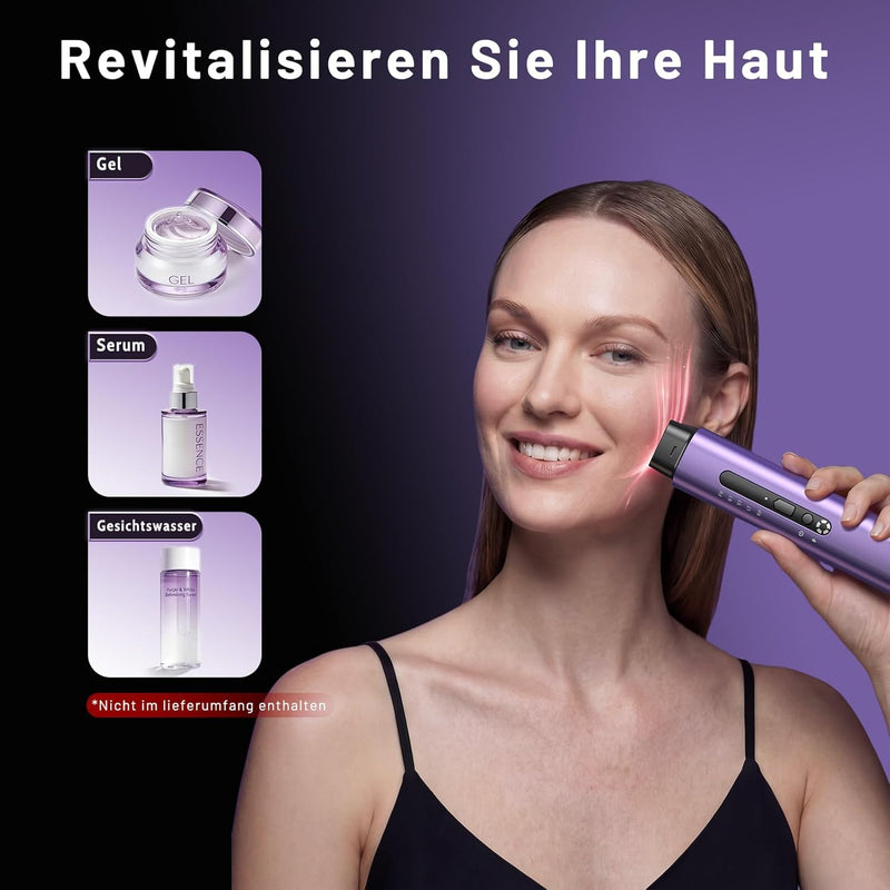 Oranmagic 5-in-1 RF/EMS Facial Massager & Light Therapy Device - Anti-Aging Skincare